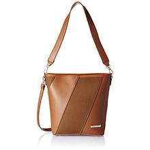 Flavia Women's Handbag with Pouch (Brown) (Set of 2)