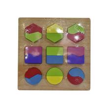 Wooden Learning Geometrical Shape Puzzle Toy Game For Kids