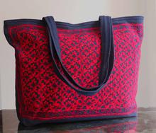 Embroidery Cotton women's Tote Bag
