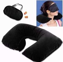 3-in-1 Travel Selection (Comfort Neck Pillow, Travel Eyeshade & Travel Earplugs)