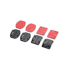 2pcs Flat + 2pcs Curved Adhesive Sticky Mount For Gopro