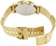 Sonata 7078Ym04 Gold Dial Analog Watch For Men