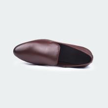 Caliber Shoes Coffee Slip On Formal Shoes For Men ( B 701 C )