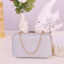 FashionieStore Fashion Women Clutch Box Evening Party Glitter Chain Hand Bags Wallet GD