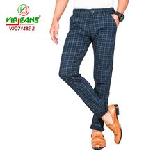 Virjeans Stretchable Cotton Check Blue Chinos Pant for Men (VJC 714) 2