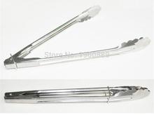 STAINLESS STEEL SALAD TONGS BBQ Kitchen Cooking Food Serving