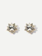 Rhinestone Star Stud Earrings 1pair