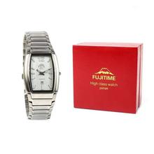 Fujitime M2712 Analog Stainless Steel White Dial Watch For Men