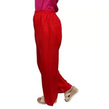 Solid Red Palazzo For Women