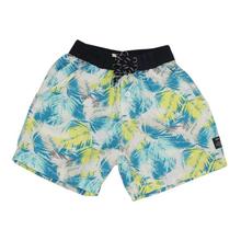 Multicolor Leaf Printed Cotton Shorts For Boys - (121246518883)
