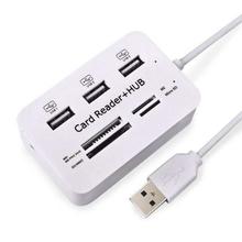 USB 2.0 HUB 3 PORT + 4 SLOT CARD READER