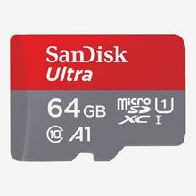 SanDisk Ultra microSDXC 64GB 120MBs Read Speed UHS-I Card Class @10 Microsd Memory Card