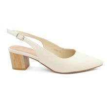 DMK Off-White Pointed Ankle Strap Shoes For Women - 98692
