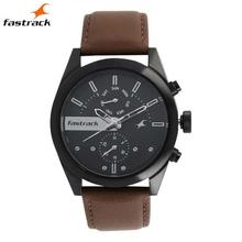 Fastrack  3165Nl01 Black Dial Casual Analog Watch For Men - Brown