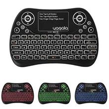 Wireless Mini Keyboard USB with Touchpad Mouse,RGB Backlit Keyboard,for HTPC,Android TV Box,Nvidia Shield TV,Smart TV