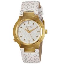 Sonata Analog Off-White Dial Women's Watch - 90057YL01