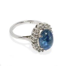 Kyanite/Zircon Studded Silver (92% Silver) Ring For Women