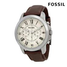 Fossil Watch FS4735 Grant Chronograph Brown Leather Men's Watch