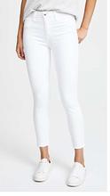 White High Waist Slim Fit Denim For Women