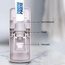 Automatic Toothpaste Dispenser + 5 Toothbrush Holder Set Wall Mount Stand