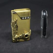 Stone-Zippo Cigarette Lighter Gas Refilling Colourful Flame