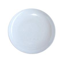 White Plain 9" Round Melamine Dinner Plate Set - 2036 - 12 Pieces