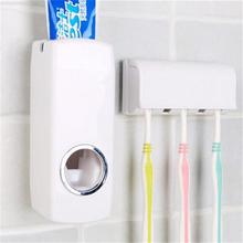 Toothpaste Dispenser with Brush Holder