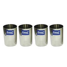 Everest Stainless Steel Plain Glass - 300ml - Set Of 4