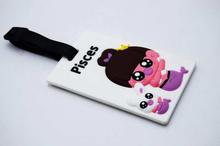 Multicolored Pieces Zodiac Luggage Tag