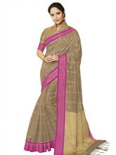 Stylee Lifestyle Beige Banarasi Silk Jacquard Saree - 2322
