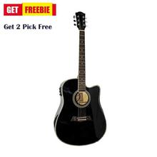 L806BK Deviser Acoustic Guitar With Free 2 Pick- Glossy Black