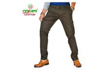 Virjeans Stretchable Oversize Cotton Chinos Pant for Men (VJC 697) Black