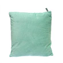 Concise Stripes Suede Cushion (Green)