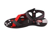 Utsav Men Sandal – Black & Red