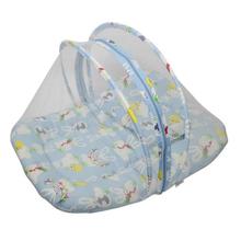 Printed Premium Mattress With Mosquito Net & Pillow For Kids (Multipurpose Baby Tent) 