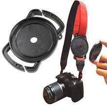 Anti Lost Lens Cap Holder For 43mm 46mm 55mm Lens For DSLR Canon Nikon