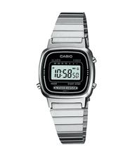 Casio Silver Vintage Series Digital Grey Dial Watch For Women-LA670WD-1DF