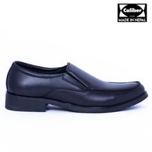 Caliber Shoes Black Slip On Formal Shoes For Men ( 454 C )