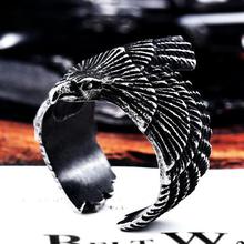 BEIER New Unique Jewelry Stainless Steel Biker Eagle Ring