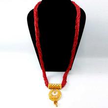 24K Gold Plated/Red High Quality Potey Beaded Mangalsutra For Women