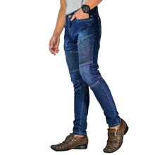 Virjeans Stretchy Ripped Design Biker Denim Choose Pant (VJC 701)Dark  Blue