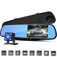 Car Dash Cam Front View Camera Recorder with Mirror Vehicle HD Data Recorder