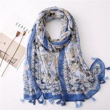 Korean Style Sun Protection Premium Printed Scarves For