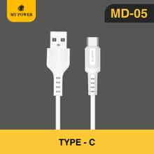 Mypower Soft Datacable, Fast Charging Cable, Type C Datacable MD05