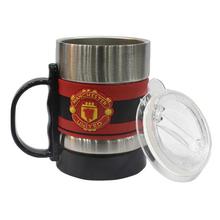 Manchester United Club Logo Tea/Coffee Mug With Lid – Red/Black