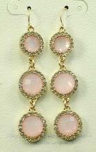 Pink Ladies Sparkly Earrings