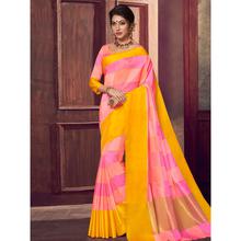 Stylee Lifestyle Pink Banarasi Silk Woven Saree (1838)