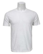 White Solid Round Neck T-Shirt For Men