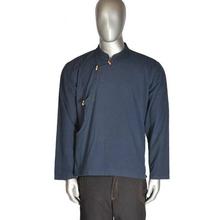 Navy Blue 100% Cotton Cholo Style Kurta For Men- MKR5033