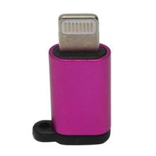 Android To iPhone Converter Adapter For Charging & Data Transmission - Pink